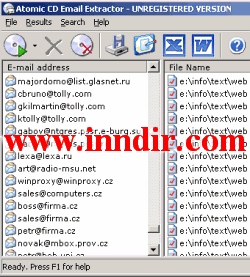 Atomic CD Email Extractor 1.60