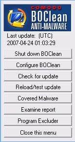 Comodo BOClean Anti-Malware 4.27