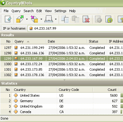 CountryWhois 2.0 Build 27