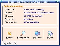 DirectX Happy Uninstall 5.02