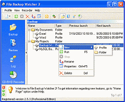File Backup Watcher Free 2.8.29