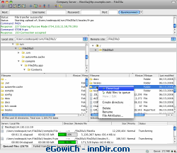 FileZilla (Macintosh) 3.1.0 Beta 2