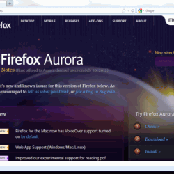 Firefox Aurora 29.0