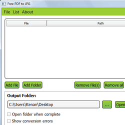 Free PDF to JPG Converter 1.2