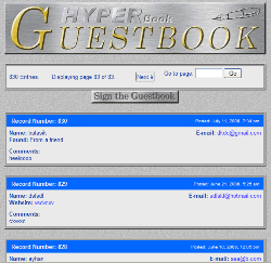 HyperBook Guestbook 1.30