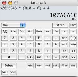 iota-calc (Macintosh) 1.8.1