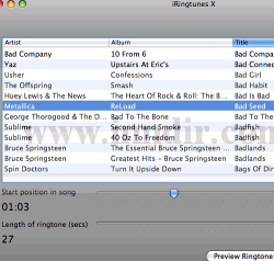 iRingtunes (Macintosh) 2.2