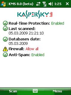 Kaspersky Mobile Security  8.0.38