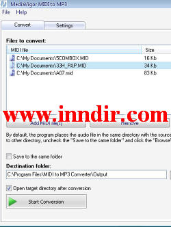 MIDI to MP3 Converter 1.1