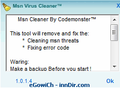MSN Virus Cleaner 1.0.2.1