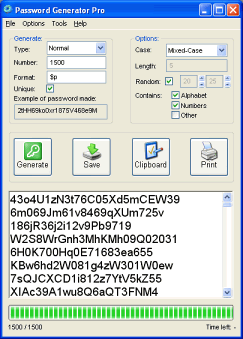 Password Generator Professional 2008 3.6.0