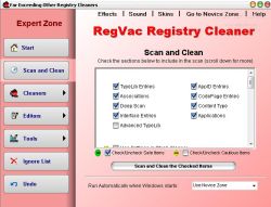 RegVac Registry Cleaner 5.02.08