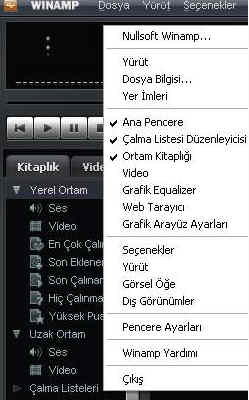Winamp Türkçe Dil Paketi 5.531