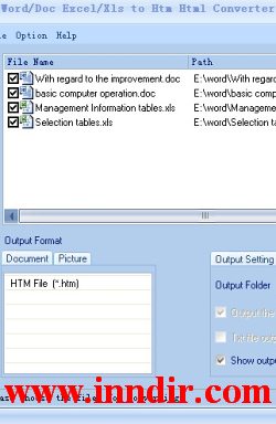Word/Doc Excel/Xls to Htm Html Converter 5.5