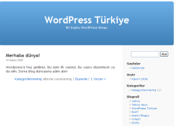 WordPress (Türkçe) 2.6