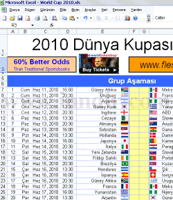 World Cup 2010 Schedule